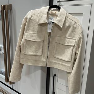Women’s Abercrombie and Fitch, cropped jacket, size medium